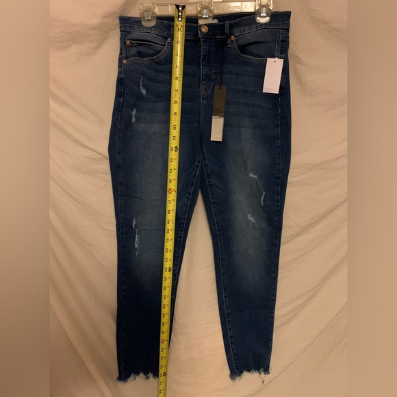 ✨⚡️💥 New Nicole Miller Women's Blue High Rise Ankle Length Skinny Jeans Soho - Picture 7 of 14